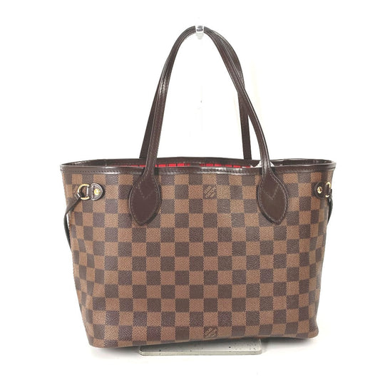 Louis Vuitton Tote Bag N41359 Damier Canvas Brown Damier Never Full Pm Mens Used Authentic