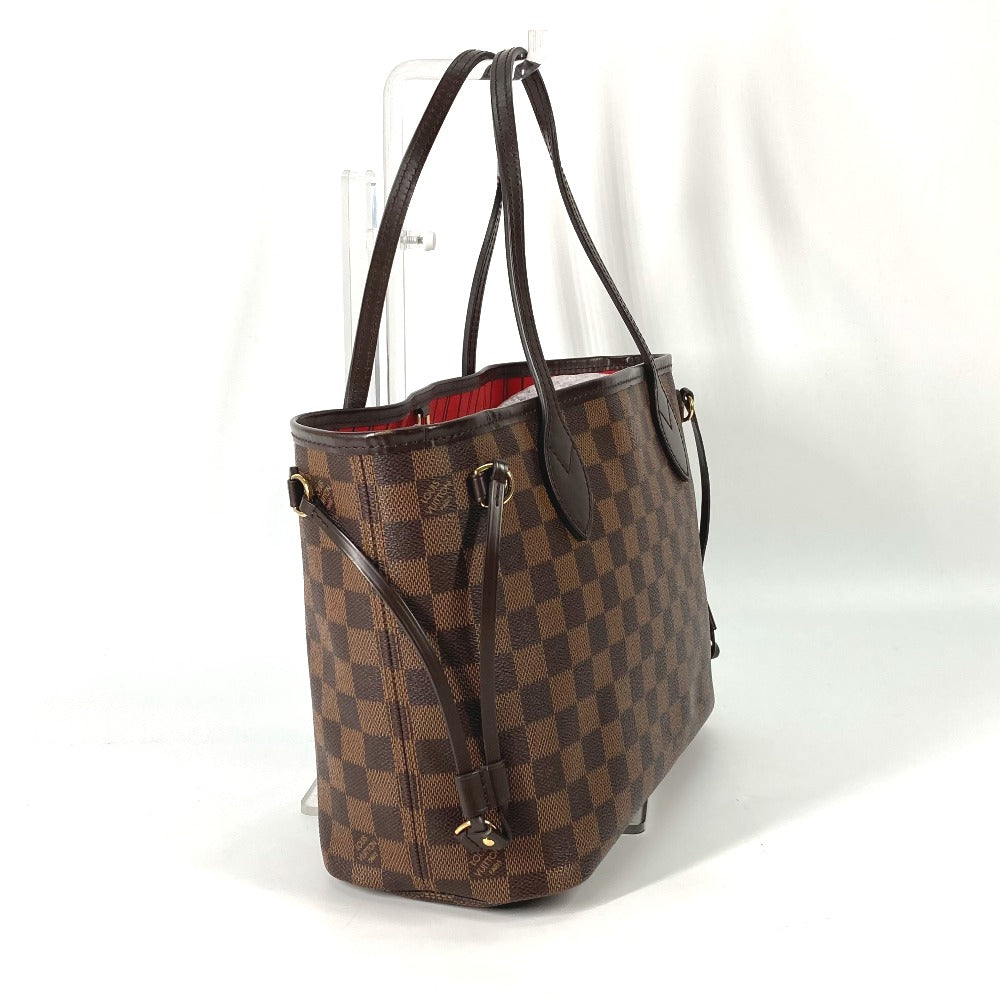 Louis Vuitton Tote Bag N41359 Damier Canvas Brown Damier Never Full Pm Mens Used Authentic