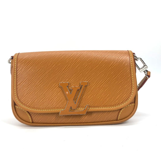 Louis Vuitton Shoulder Bag M59459 Epi Leather Caramel Epi Busy Nm Women Used Authentic