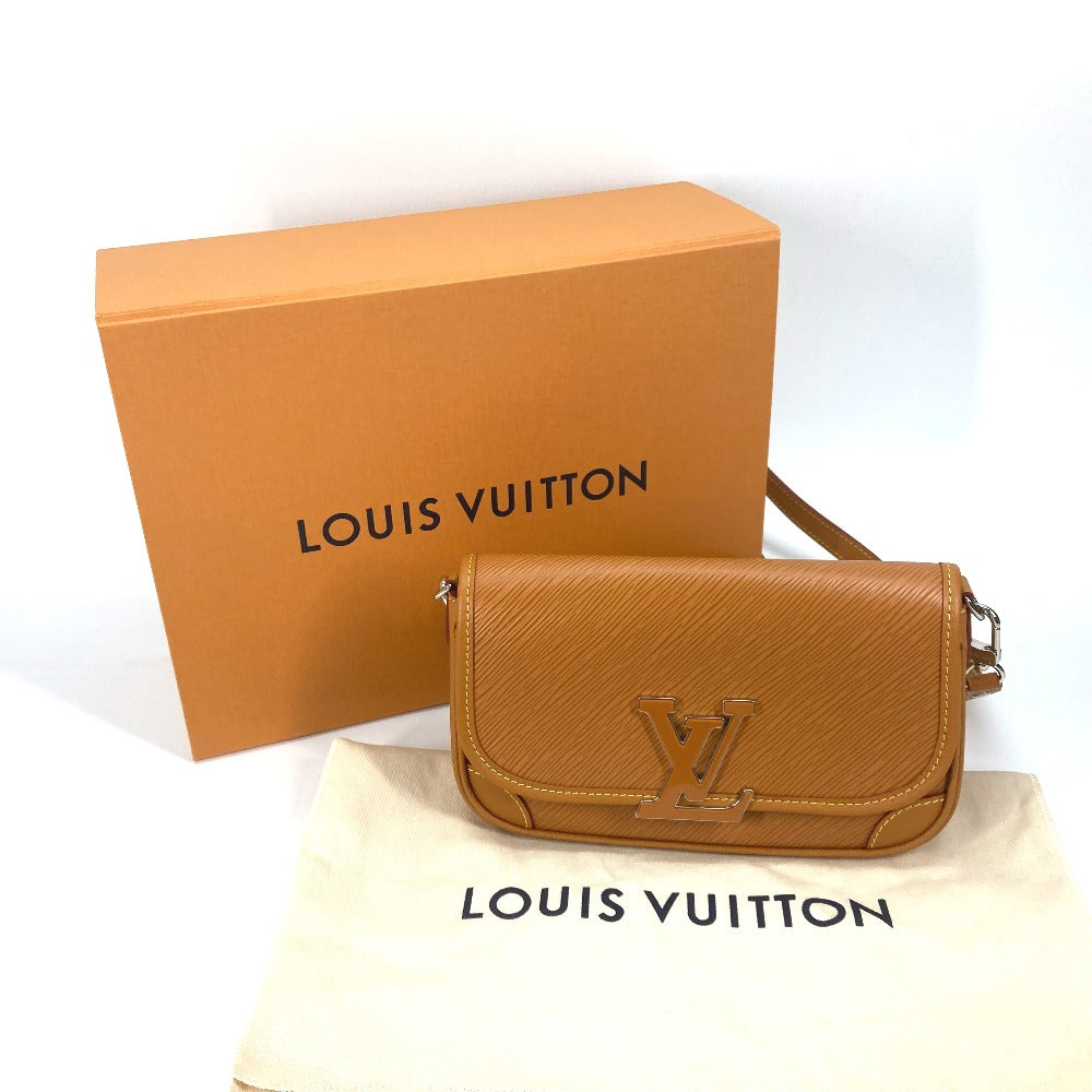 Louis Vuitton Shoulder Bag M59459 Epi Leather Caramel Epi Busy Nm Women Used Authentic