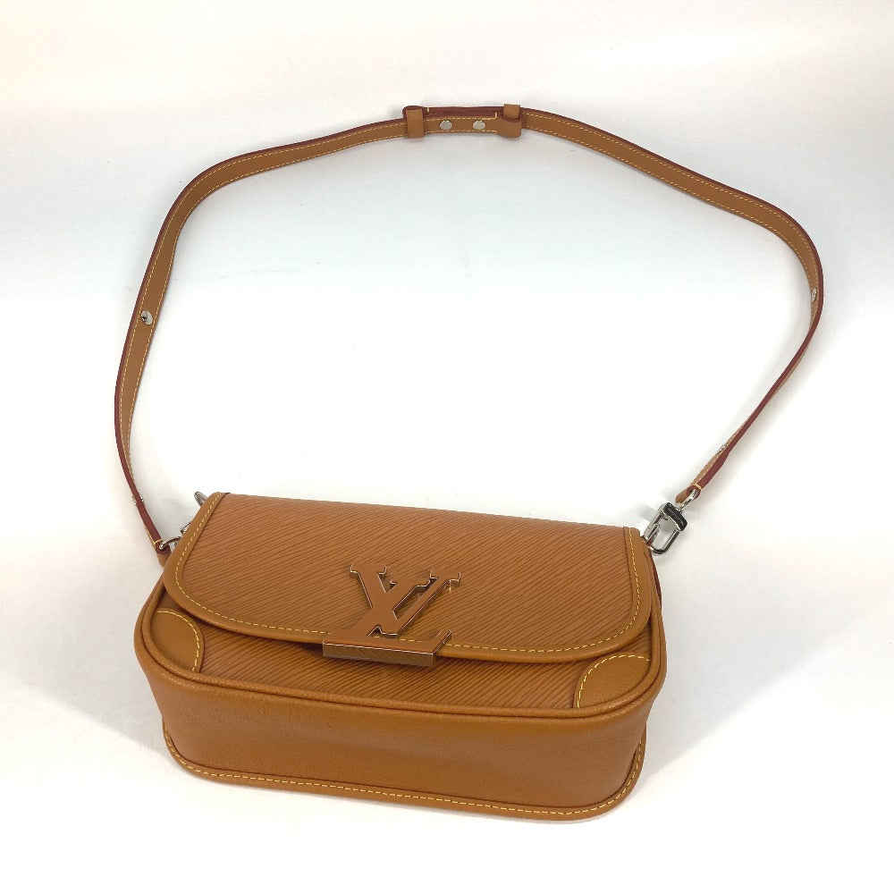 Louis Vuitton Shoulder Bag M59459 Epi Leather Caramel Epi Busy Nm Women Used Authentic