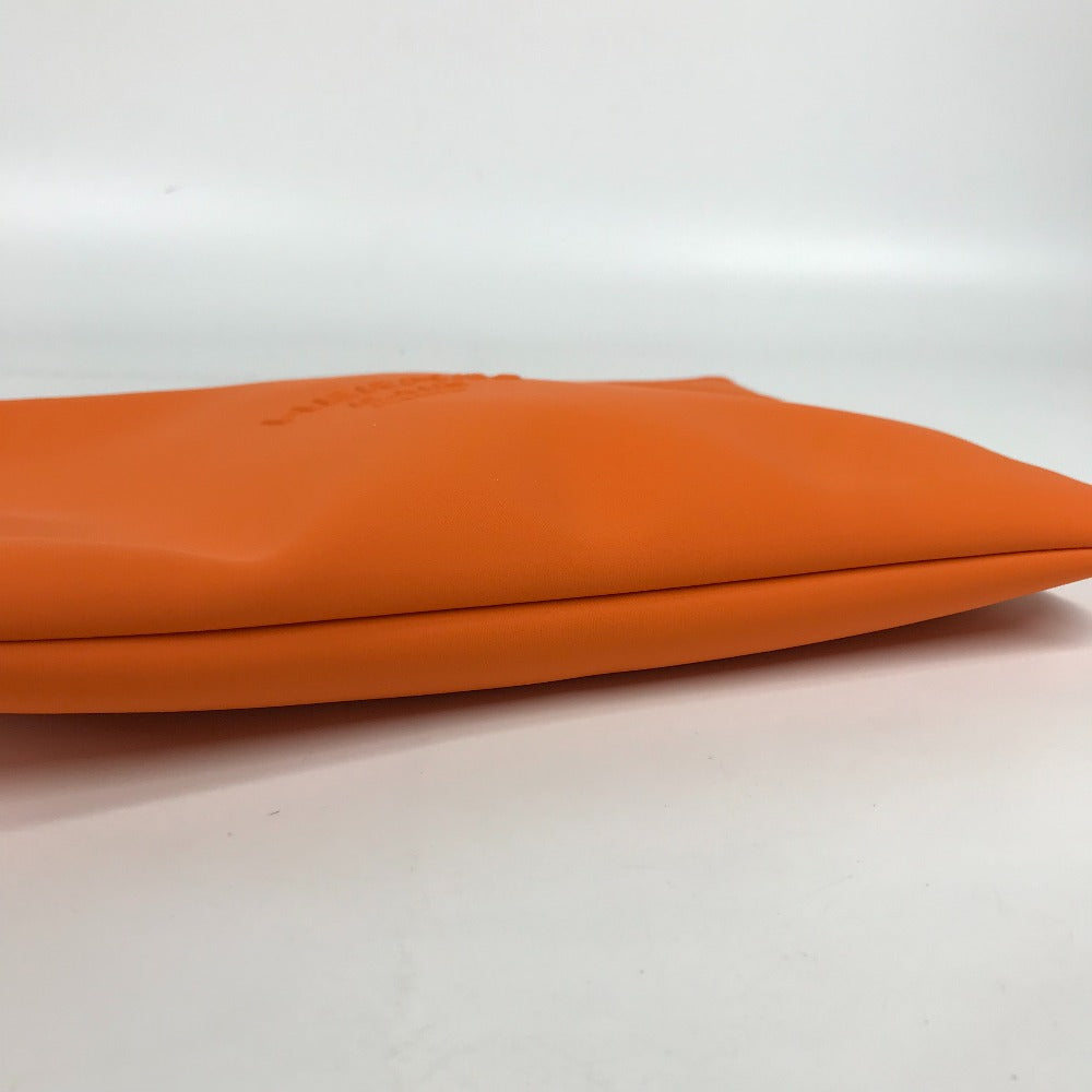 Hermes Clutch Bag Polyamide Orange Accessory Case Neovan Gm Women Used Authentic