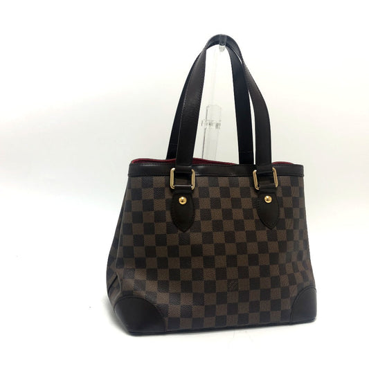 Louis Vuitton Tote Bag N51205 Damier Canvas Brown Damier Hamstead Pm Women Secondhand Authentic