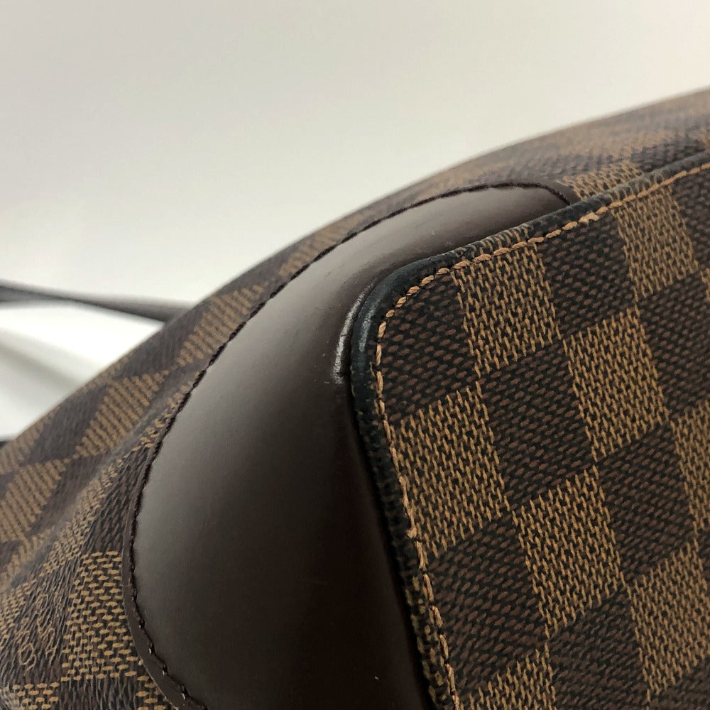 Louis Vuitton Tote Bag N51205 Damier Canvas Brown Damier Hamstead Pm Women Secondhand Authentic