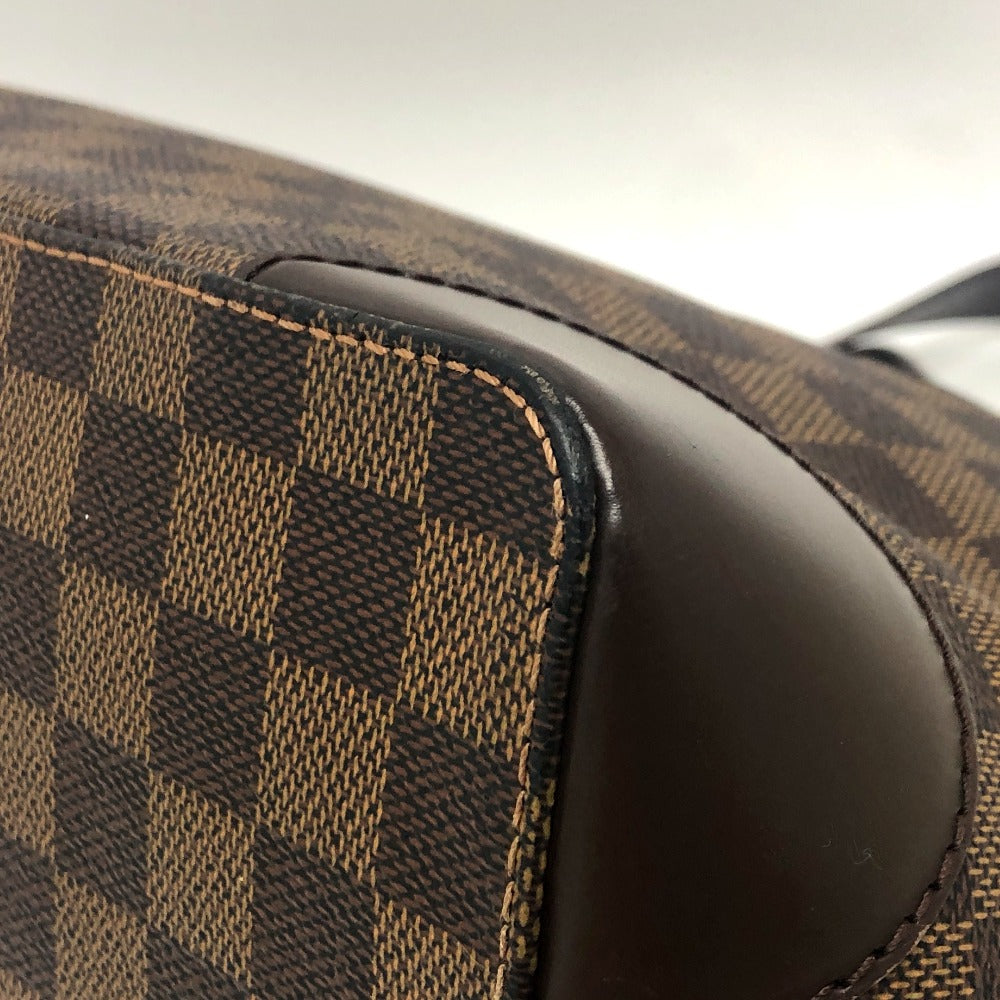 Louis Vuitton Tote Bag N51205 Damier Canvas Brown Damier Hamstead Pm Women Secondhand Authentic