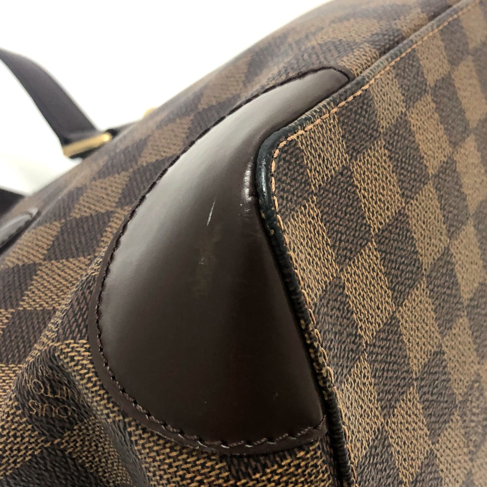 Louis Vuitton Tote Bag N51205 Damier Canvas Brown Damier Hamstead Pm Women Secondhand Authentic