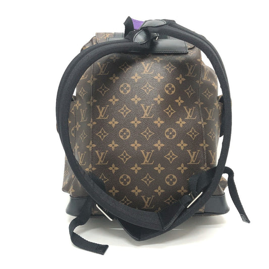 Louis Vuitton Backpack M46247 Monogram Canvas Purple Monogram Macacer Christopher Pm Mens Used Authentic