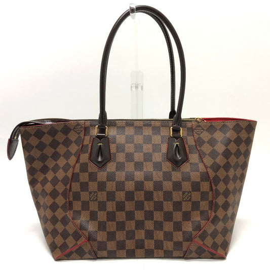 Louis Vuitton Shoulder Bag N41548 Damier Canvas Brown Damier Kaisa Tote Mm Women Used Authentic