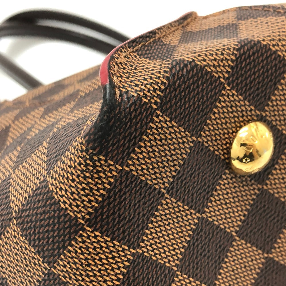 Louis Vuitton Shoulder Bag N41548 Damier Canvas Brown Damier Kaisa Tote Mm Women Used Authentic