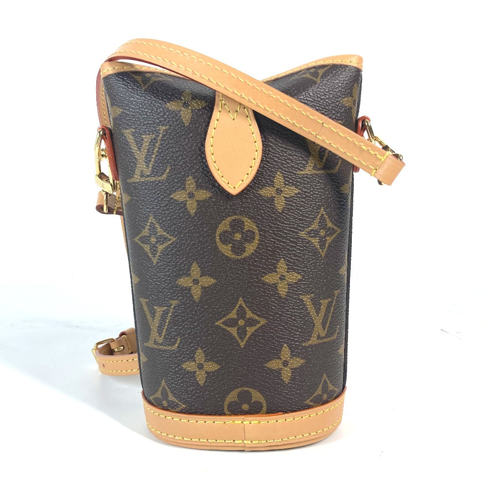 Louis Vuitton Shoulder Bag M80874 Monogram Canvas Brown Monogram Fold Me Pouch Women Used Authentic