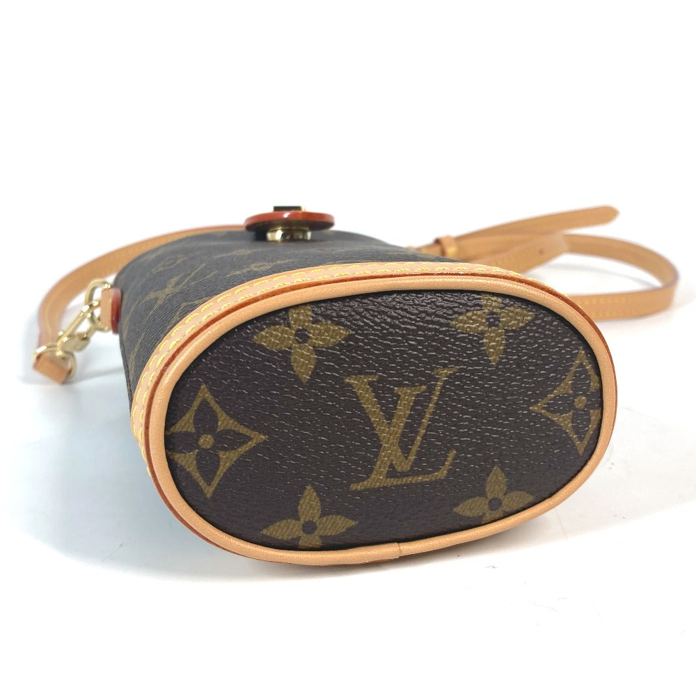 Louis Vuitton Shoulder Bag M80874 Monogram Canvas Brown Monogram Fold Me Pouch Women Used Authentic