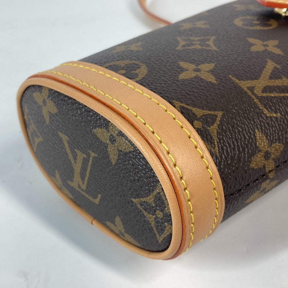 Louis Vuitton Shoulder Bag M80874 Monogram Canvas Brown Monogram Fold Me Pouch Women Used Authentic