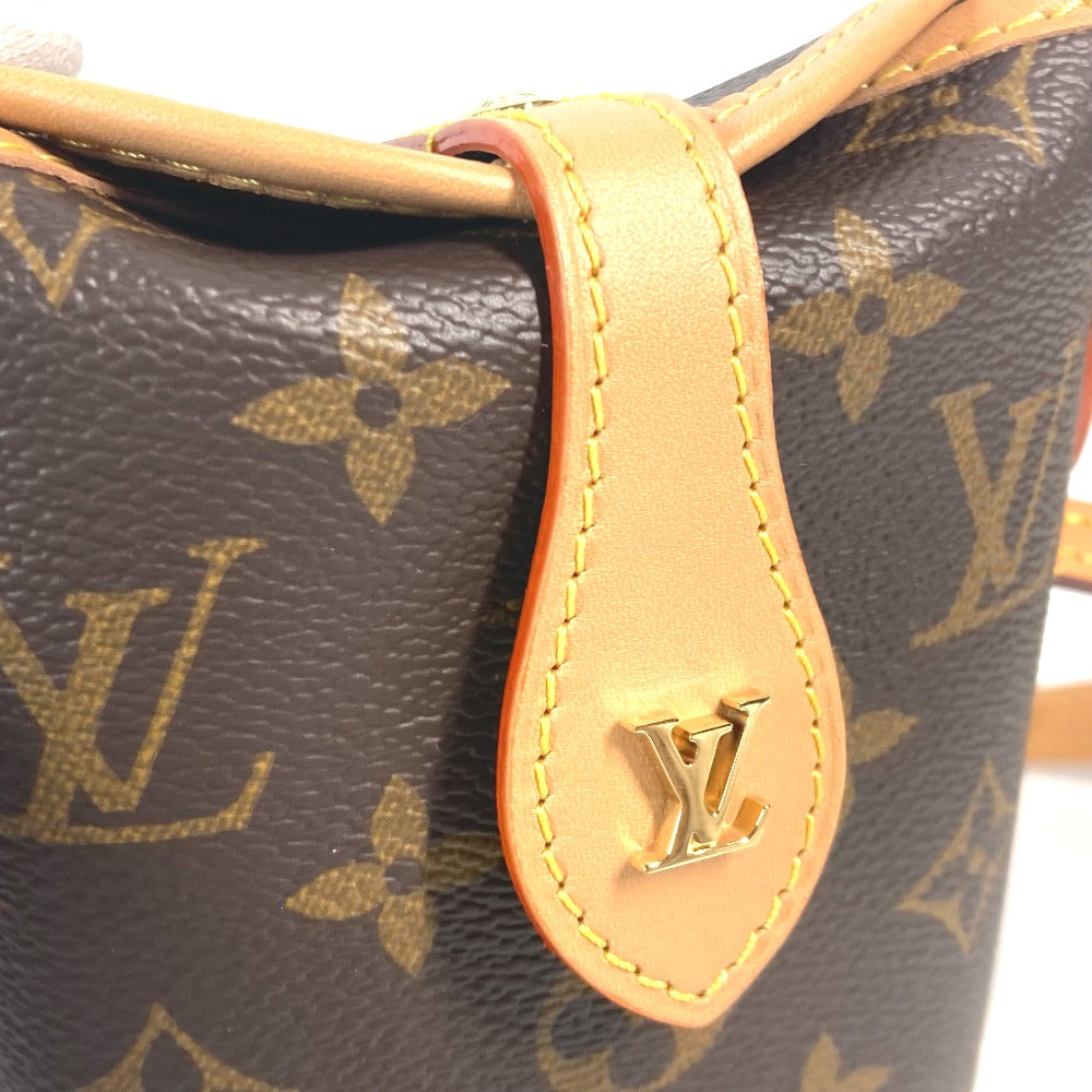 Louis Vuitton Shoulder Bag M80874 Monogram Canvas Brown Monogram Fold Me Pouch Women Used Authentic