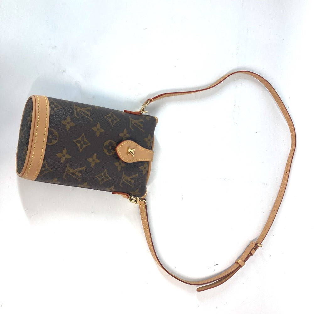 Louis Vuitton Shoulder Bag M80874 Monogram Canvas Brown Monogram Fold Me Pouch Women Used Authentic