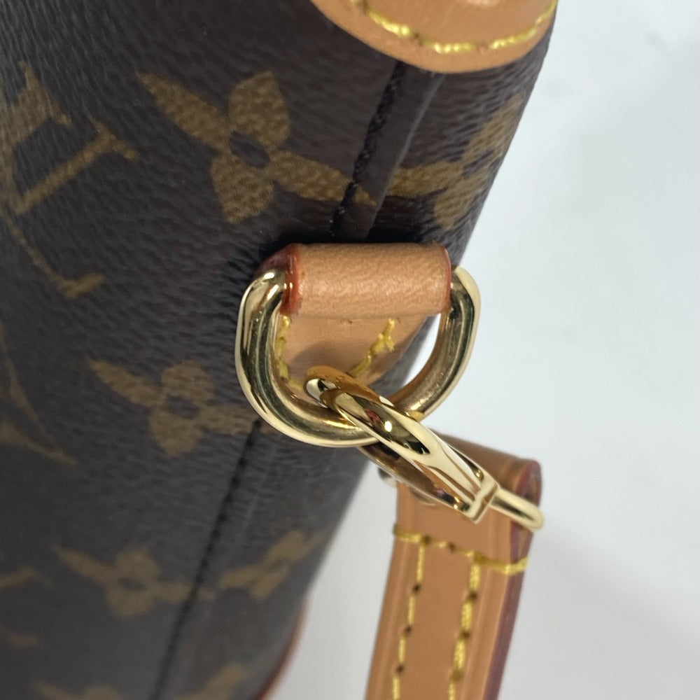 Louis Vuitton Shoulder Bag M80874 Monogram Canvas Brown Monogram Fold Me Pouch Women Used Authentic