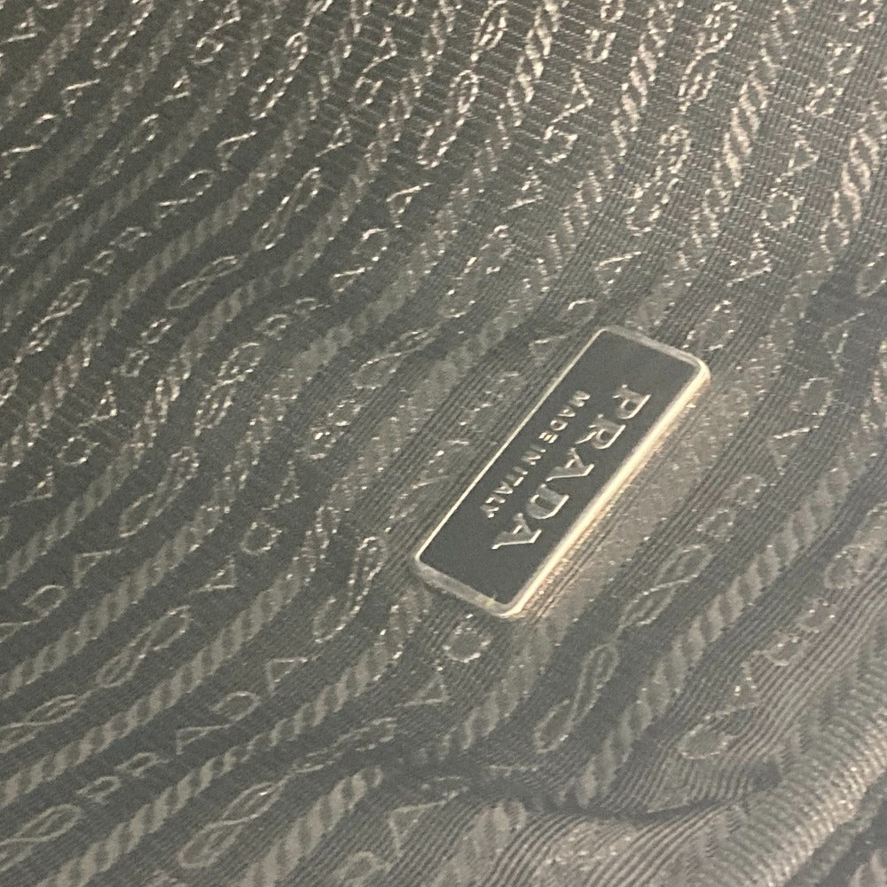 Prada Business Bag Va0609 Nylon Black Document Bag Briefcase Pc Bag Computer Case Triangle Logo Plate Women Used Authentic