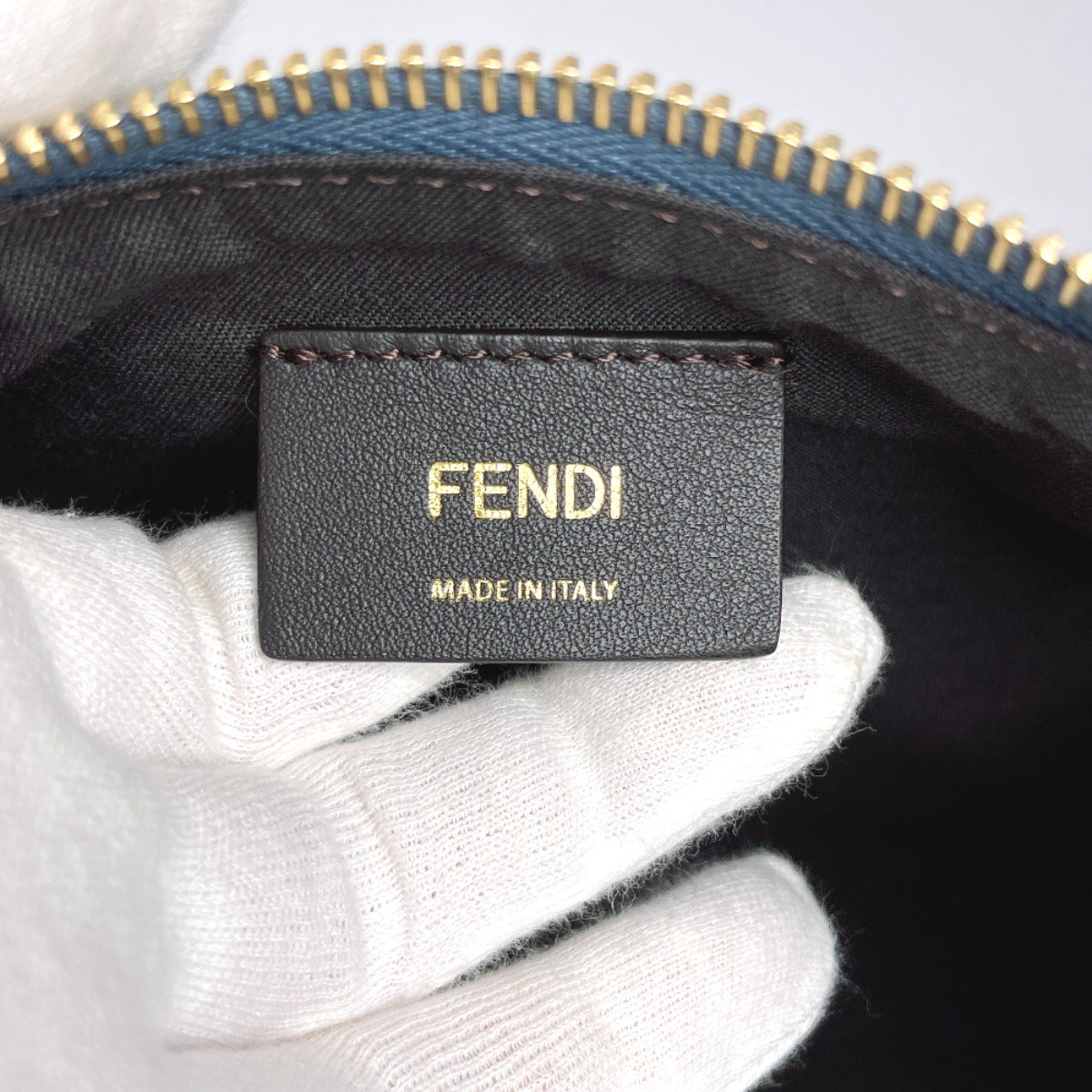 Fendi Handbag 8 Br798 Leather Blue Graphi Small