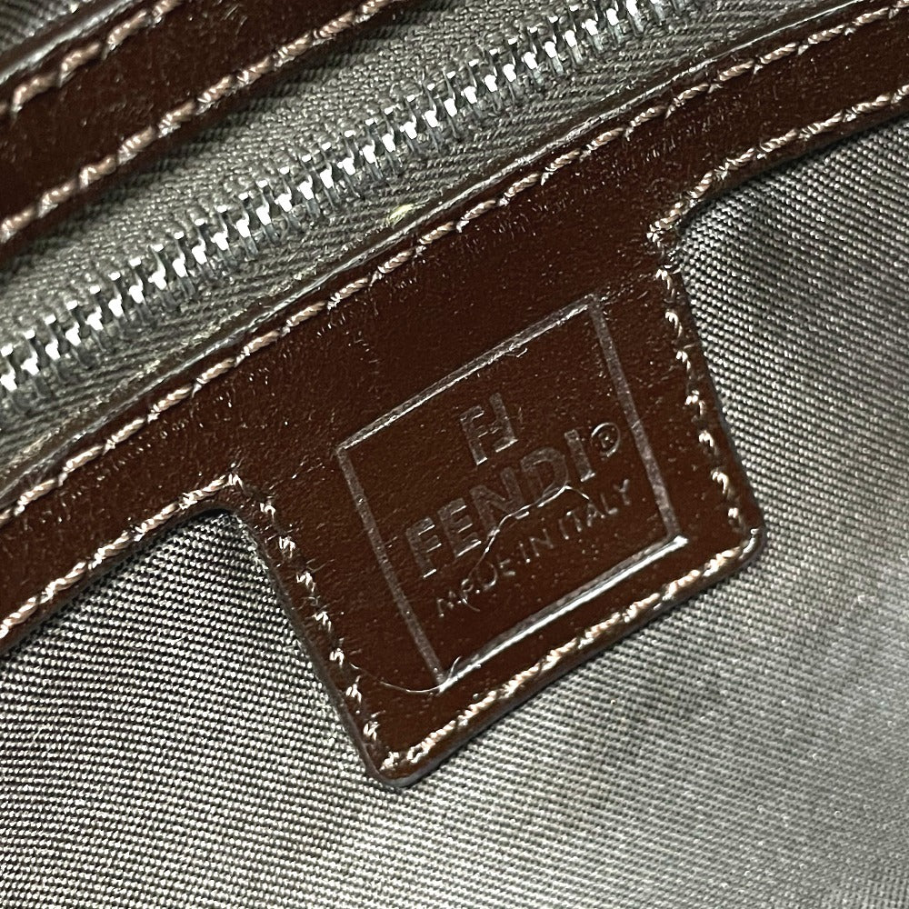 Fendi Shoulder Bag 2321.26424 Canvas / Leather Brown Type Ff Logo Zucca Pattern Mamma Bucket Women Used Authentic