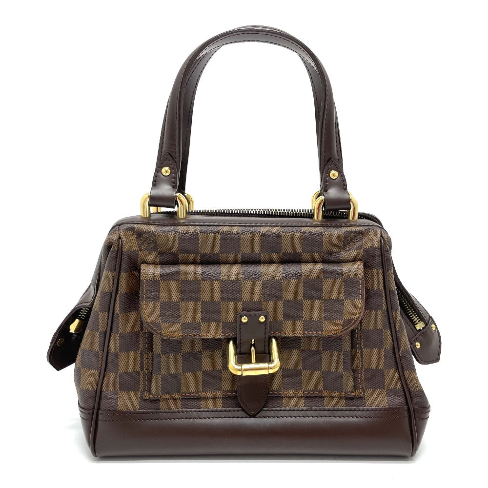 Louis Vuitton Handbag N51201 Damier Canvas, Leather Brown Damier Knightsbridge Women Used Authentic