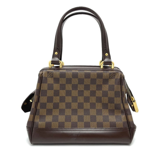 Louis Vuitton Handbag N51201 Damier Canvas, Leather Brown Damier Knightsbridge Women Used Authentic