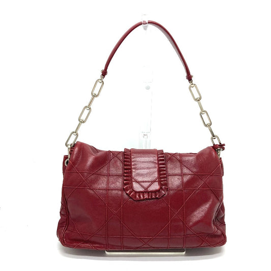 Christian Dior Shoulder Bag 10 Ma 0150 Leather Red Miss Dior New Rock Cannage