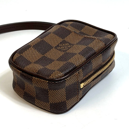 Louis Vuitton Shoulder Bag N61738 Damier Canvas Brown Damier Etui Okapi Women Used Authentic