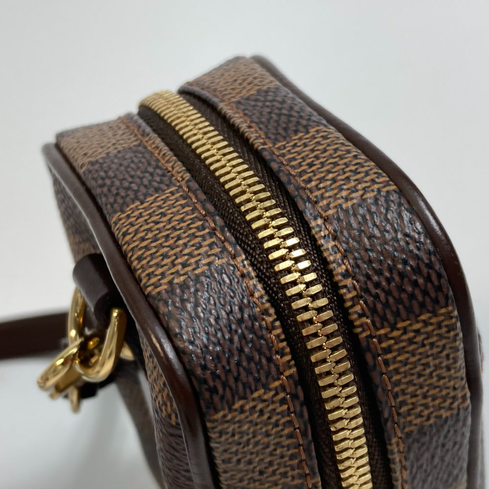 Louis Vuitton Shoulder Bag N61738 Damier Canvas Brown Damier Etui Okapi Women Used Authentic