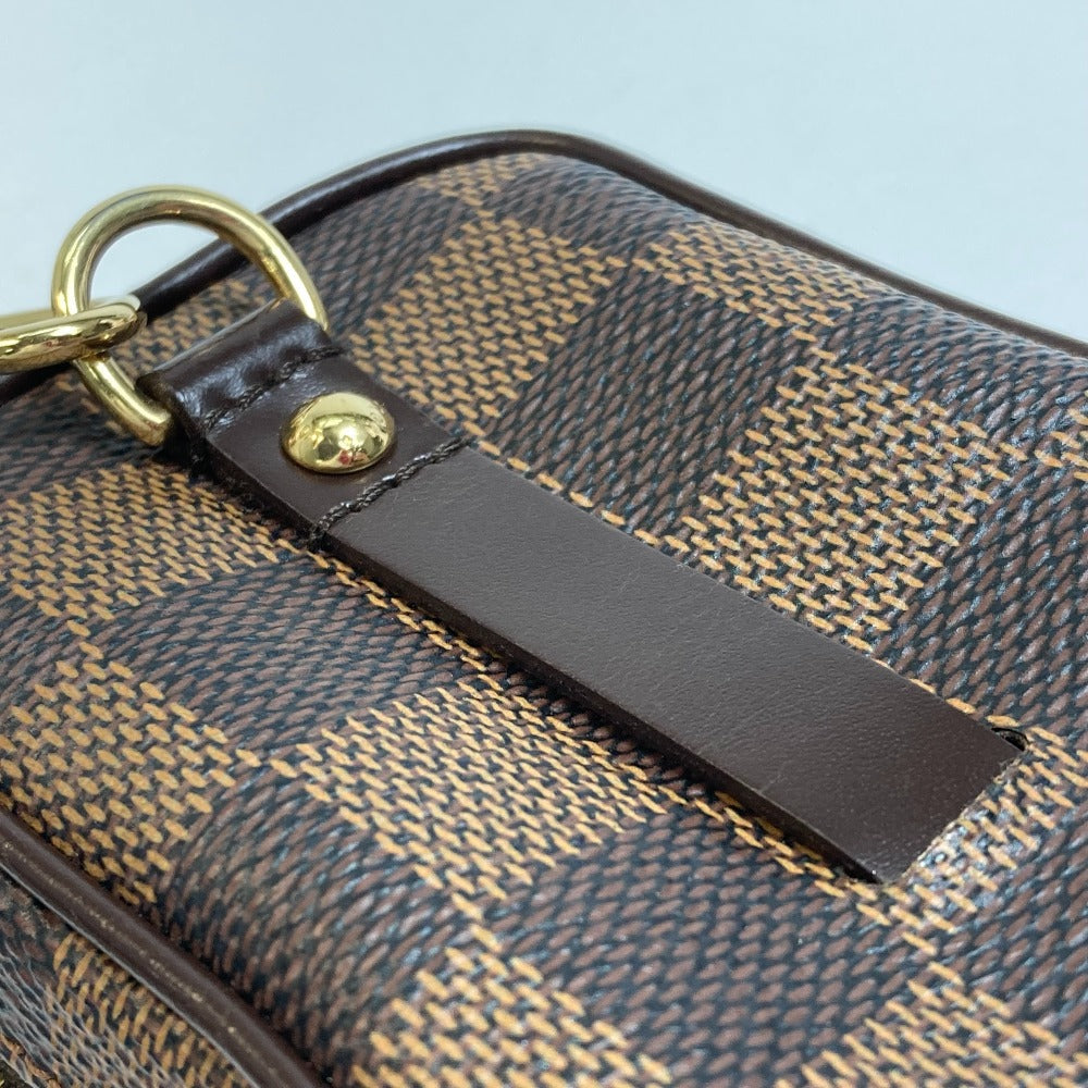 Louis Vuitton Shoulder Bag N61738 Damier Canvas Brown Damier Etui Okapi Women Used Authentic