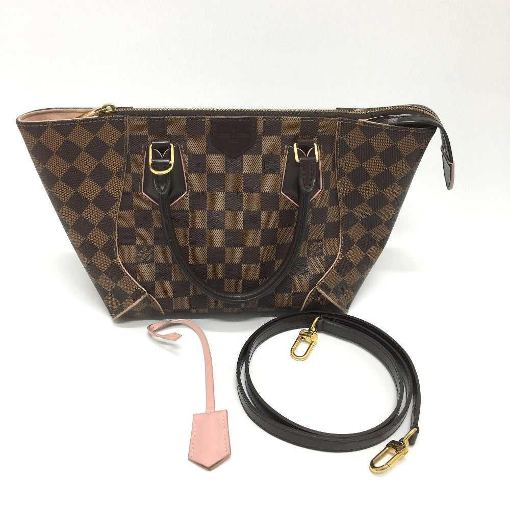 Louis Vuitton Tote Bag N41554 Damier Canvas Brown Damier Kaisatoto Pm Women Used Authentic