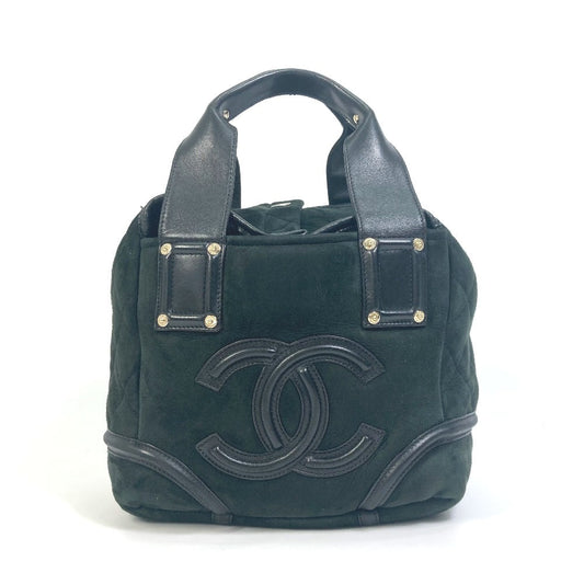 Chanel Tote Bag Mouton, Leather Black Cc Coco Mark Cocoko Koon Small Women Used Authentic