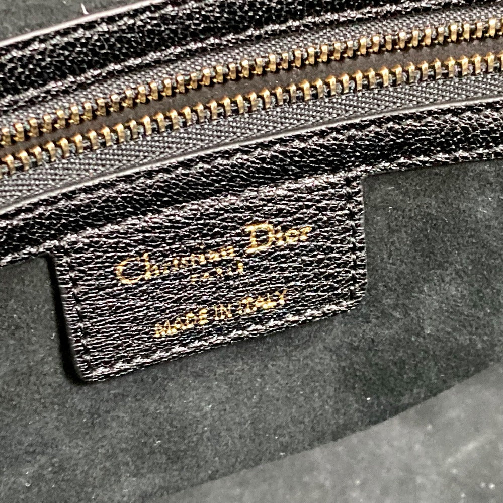 Christian Dior Tote Bag Leather Black Diorangels Shoulder Bag Shoulder Bag Women(unisex) Used Authentic