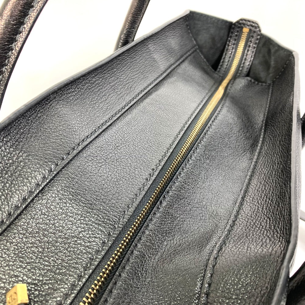 Christian Dior Tote Bag Leather Black Diorangels Shoulder Bag Shoulder Bag Women(unisex) Used Authentic