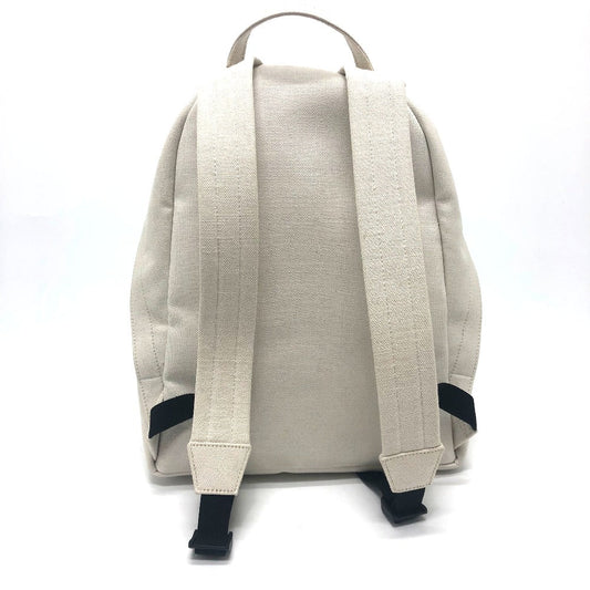 Balenciaga Backpack 552374 Canvas White Logo Backpack Mens Secondhand Authentic