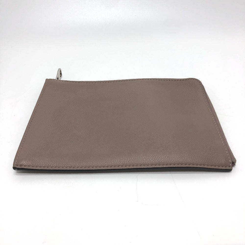 Louis Vuitton Clutch Bag R99760 Taurillon Clemence Brown L Shaped Fastener Pochette Jules Pm Women Used Authentic