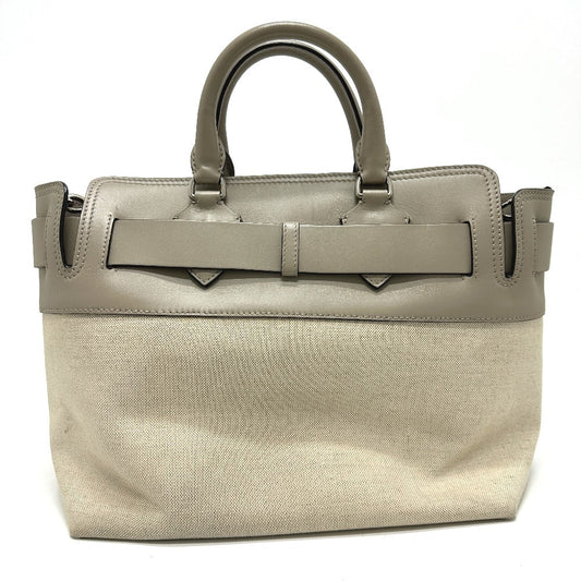 Burberry Handbag 4076673 Canvas / Leather Beige Belt Bag Medium Women Used Authentic