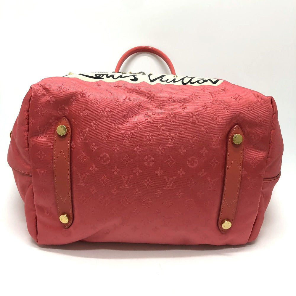 Louis Vuitton Tote Bag M94090 Nylon Pink Cruise Line Monogram Cava Nouvelle Vague Women Used Authentic