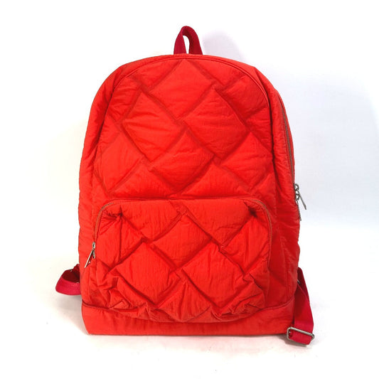 Bottegaveneta Backpack 652188 Nylon Red Backpack Mens Used Authentic