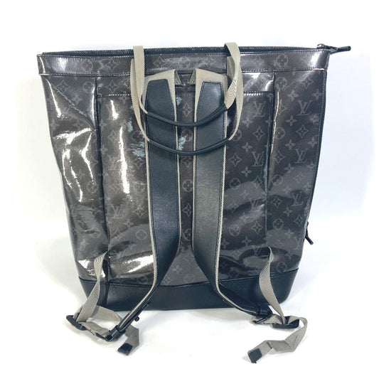 Louis Vuitton Tote Bag M43900 Plastics Black Monogram Eclipse Glaze Zipped Tote Mens Used Authentic