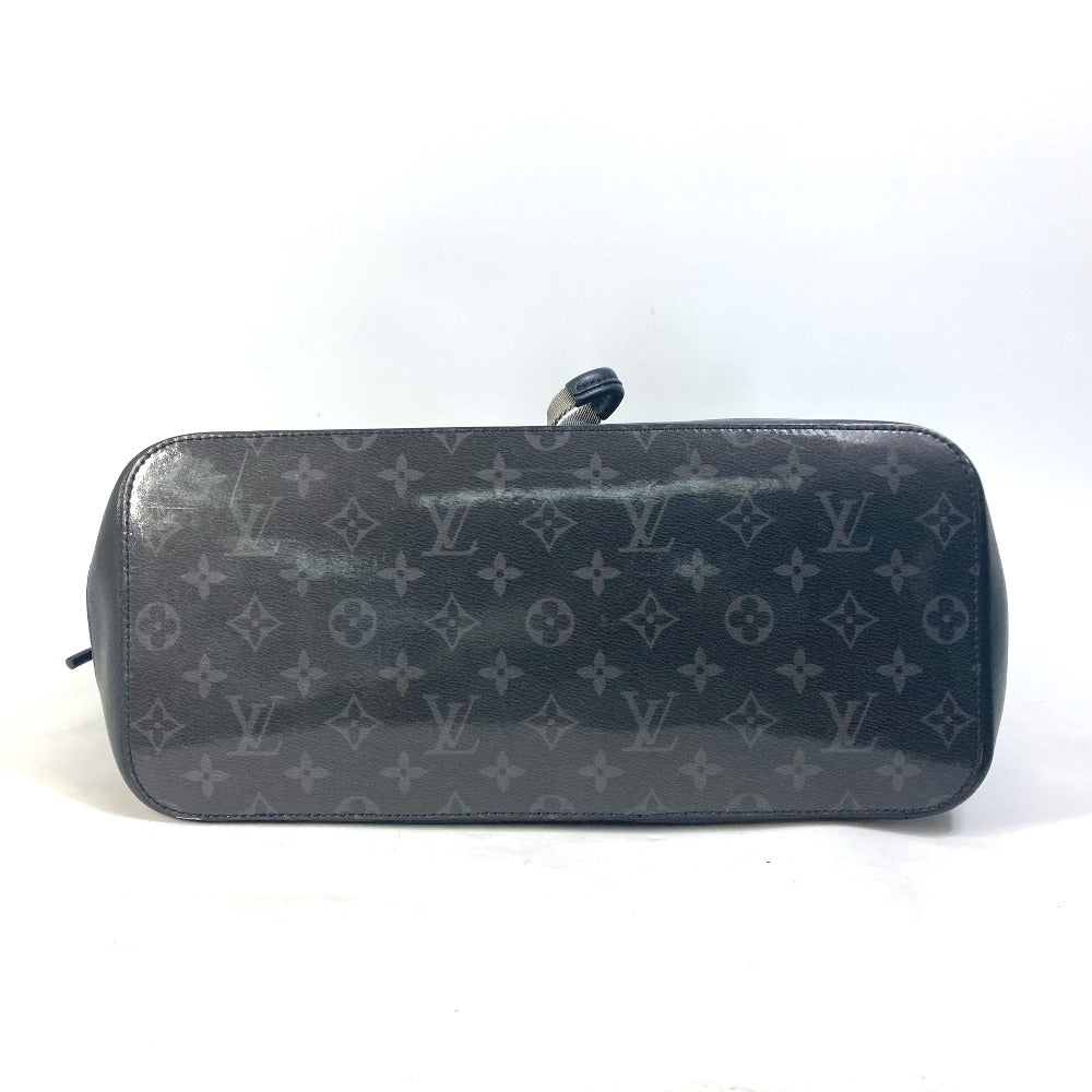 Louis Vuitton Tote Bag M43900 Plastics Black Monogram Eclipse Glaze Zipped Tote Mens Used Authentic