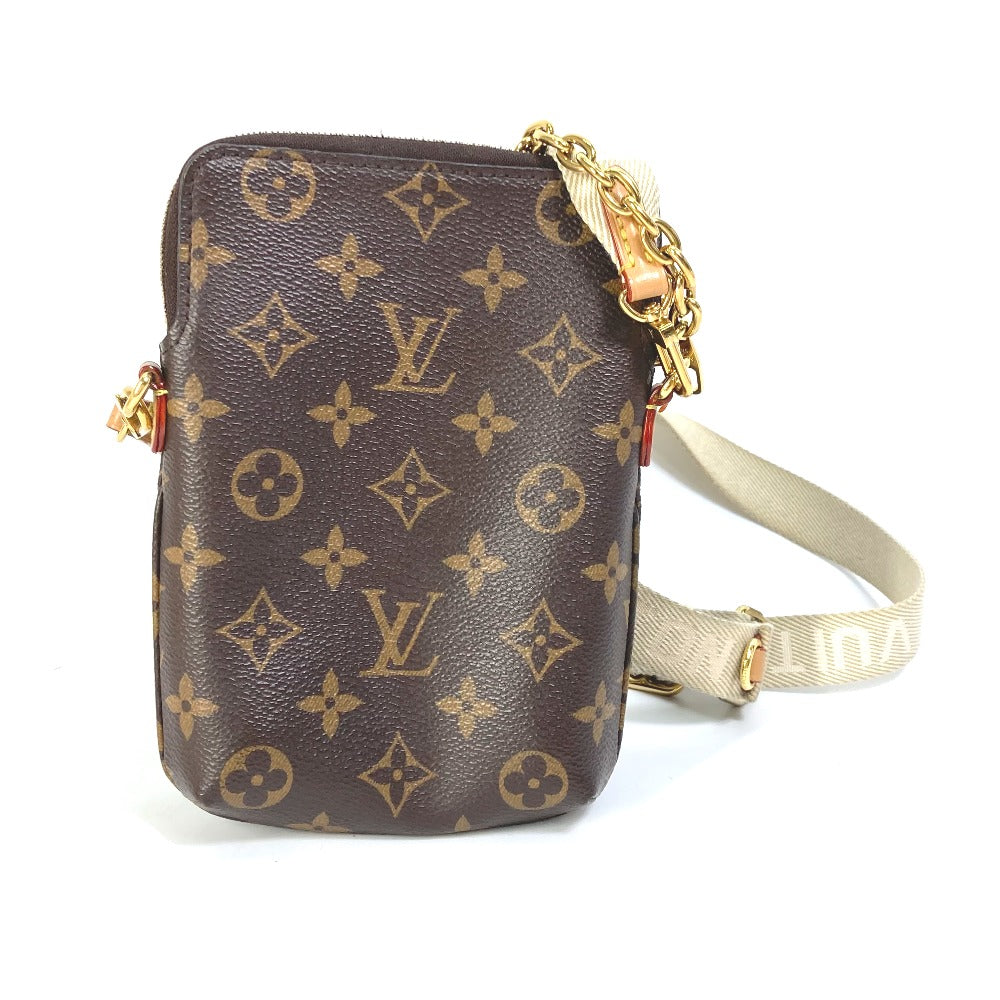 Louis Vuitton Shoulder Bag M80746 Monogram Canvas Brown Monogram Utility Crossbody Women Used Authentic