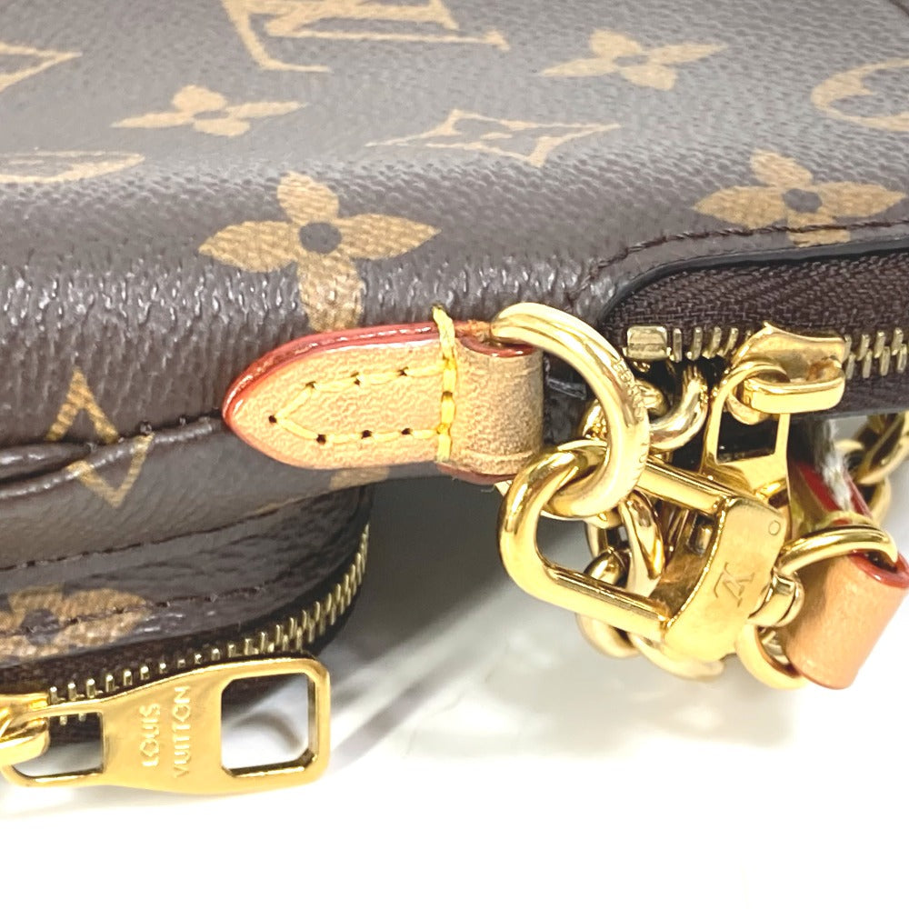 Louis Vuitton Shoulder Bag M80746 Monogram Canvas Brown Monogram Utility Crossbody Women Used Authentic