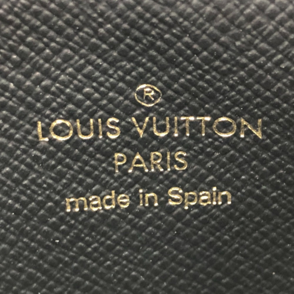 Louis Vuitton Pouch M80390 Monogram Reverse Canvas Brown Card Wallet Monogram Reverse Slim Perspective Women Used Authentic