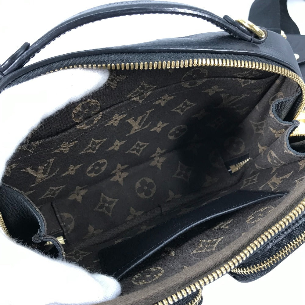 Louis Vuitton Shoulder Bag M80450 Leather Black Monogram Utility Crossbody Mens Used Authentic