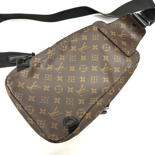 Louis Vuitton Sling Bag M45897 Monogram Macacer Canvas Brown Monogram Macacer Avenue Sling Bag Mens Used Authentic