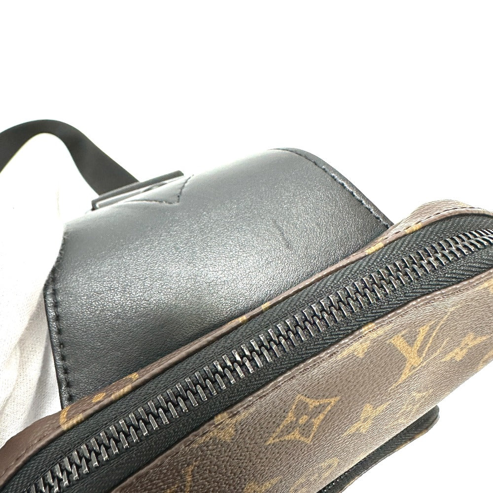 Louis Vuitton Sling Bag M45897 Monogram Macacer Canvas Brown Monogram Macacer Avenue Sling Bag Mens Used Authentic