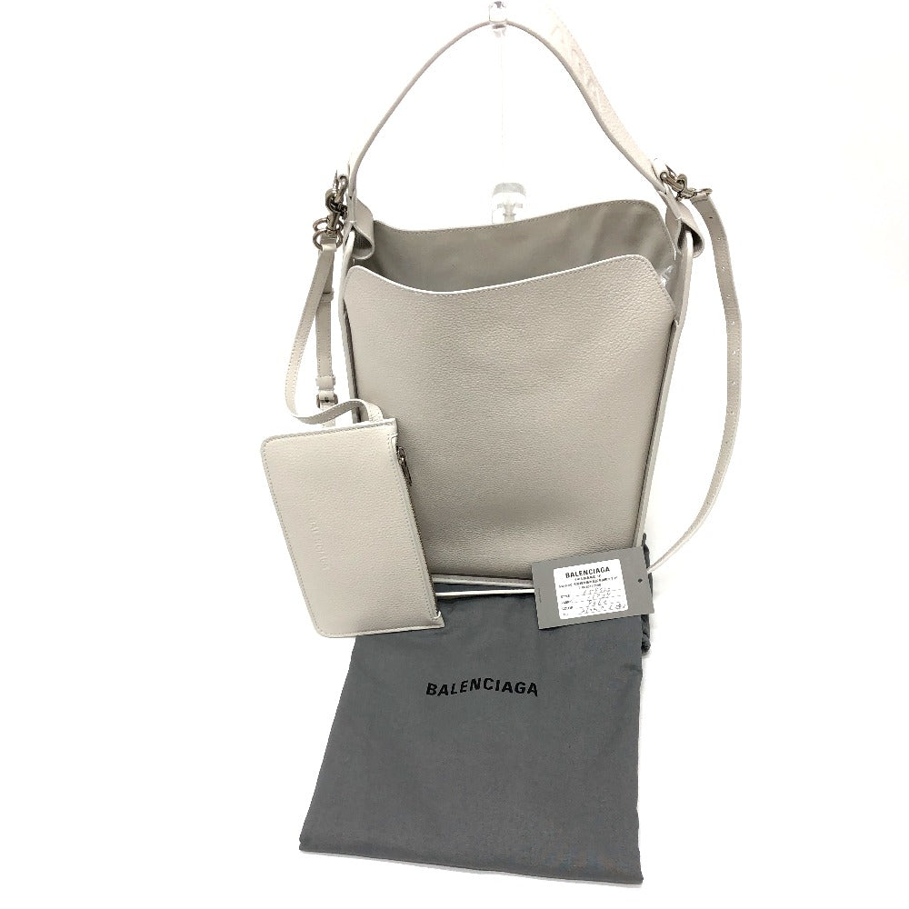 Balenciaga Shoulder Bag 659920 Leather White North South Women Used Authentic