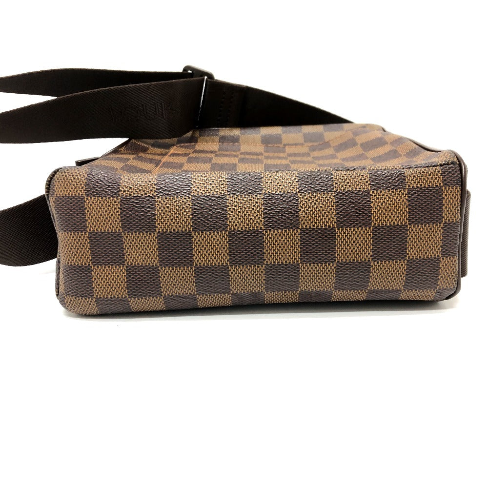 Louis Vuitton Shoulder Bag N41442 Damier Canvas Brown Damier Olaf Pm Women Used Authentic