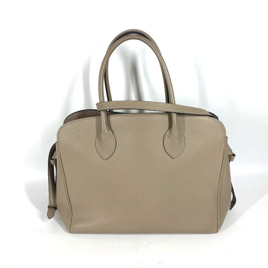 Louis Vuitton Tote Bag M51685 Taurillon Clemence Leather Tourterelle (Grey) 2 Way Crossbody Mira Mm Women Used Authentic