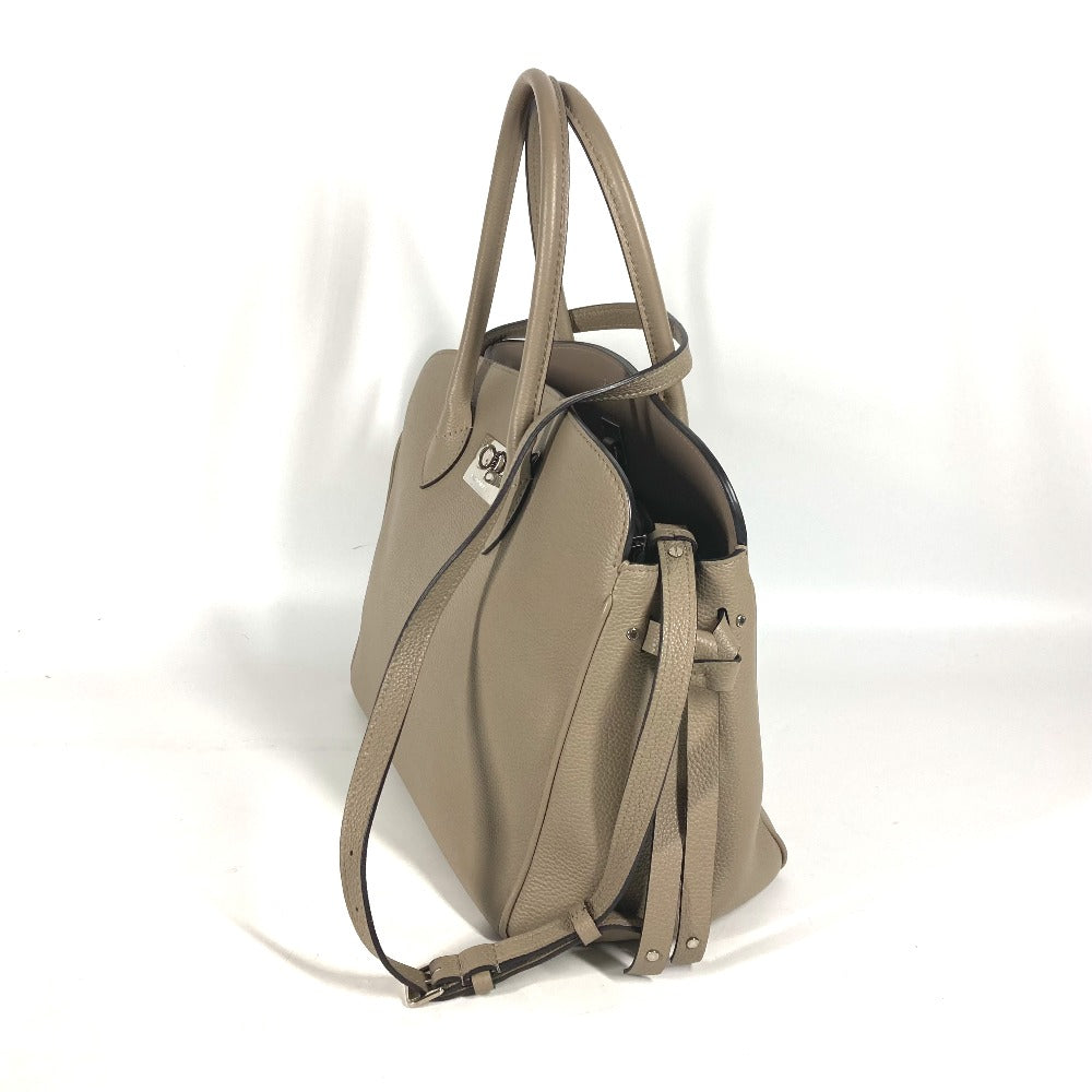 Louis Vuitton Tote Bag M51685 Taurillon Clemence Leather Tourterelle (Grey) 2 Way Crossbody Mira Mm Women Used Authentic