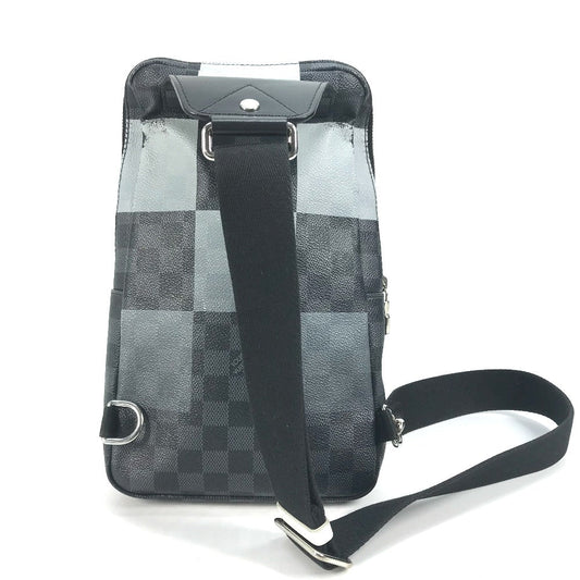 Louis Vuitton Sling Bag N40403 Damier Graffit Giant Canvas Black Damier Graphite Giant Avenue Slingback Mens Used Authentic